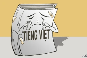 Tác giả Kiều Trường Lâm từng công bố công trình “chữ Việt Nam song song 4.0” và bị dư luận phản ứng vì cho rằng làm hỏng tiếng Việt.