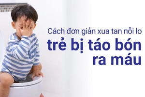 Cách đơn giản xua tan nỗi lo trẻ bị táo bón ra máu