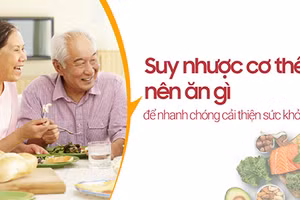 Cần bổ sung đầy đủ chất dinh dưỡng khi bị suy nhược cơ thể