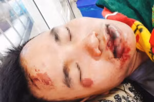 Chân dung nam tài xế xe khách. 