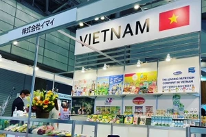 Nhiều sản phẩm nước giải khát mang thương hiệu Việt xuất hiện tại Foodex Japan 2021. Ảnh: THP