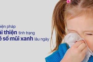 Bé sổ mũi xanh lâu ngày khiến cho nhiều mẹ lo lắng