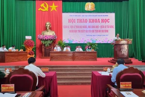 Quang cảnh hội thảo khoa học về GS, VS Trần Đại Nghĩa.