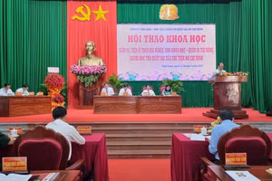 Quang cảnh hội thảo khoa học về GS, VS Trần Đại Nghĩa.