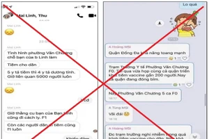 Những thông tin sai sự thật được lan truyền trong những nhóm chat trên mạng xã hội.