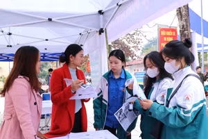 Công ty cổ phần tập đoàn Sunflower tư vấn du học nghề tại CHLB Đức cho các em học sinh Trường THPT Định Hoá.