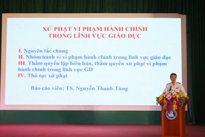 Phổ biến quy định về vi phạm hành chính trong lĩnh vực giáo dục.