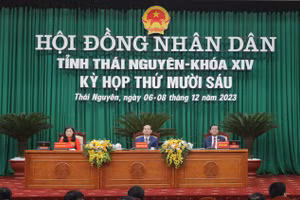 Khai mạc Kỳ họp thứ 16, HĐND tỉnh Thái Nguyên khóa XIV.