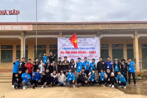 Xuân tình nguyện áo ấm mùa đông trao gửi yêu thương