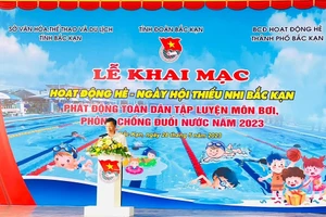 Khai mạc hoạt động hè, Ngày hội thiếu nhi Bắc Kạn và Lễ phát động toàn dân tập luyện môn bơi phòng, chống đuối nước năm 2023.