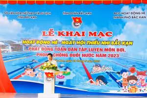 Khai mạc hoạt động hè, Ngày hội thiếu nhi Bắc Kạn và Lễ phát động toàn dân tập luyện môn bơi phòng, chống đuối nước năm 2023.