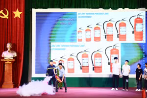 Phổ biến kiến thức phòng cháy, chữa cháy và cứu nạn cứu hộ tại ĐH Thái Nguyên.