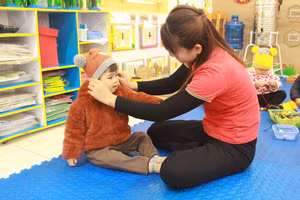 Chủ động phòng tránh rét cho học sinh vùng cao.