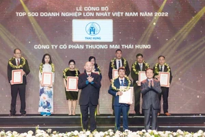 Công ty CPTM Thái Hưng đạt TOP 500 doanh nghiệp tư nhân lớn nhất Việt Nam.