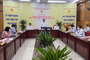 Thứ trưởng Nguyễn Hữu Độ phát biểu tại hội nghị