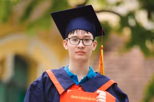 Nguyễn Tiến Quang Vinh - học sinh Trường THCS Trưng Vương là thành thủ khoa chuyên Toán của Hà Nội