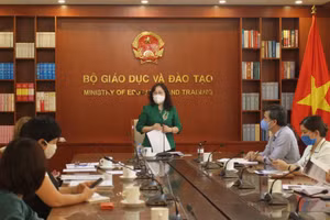 Thứ trưởng Ngô Thị Minh chủ trì buổi làm việc