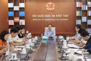 Thứ trưởng Phạm Ngọc Thưởng chủ trì cuộc họp.