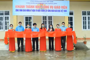 Khánh thành nhà công vụ giáo viên chào mừng 70 năm Công đoàn Giáo dục Việt Nam