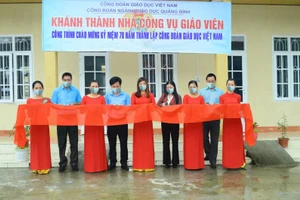 Khánh thành nhà công vụ giáo viên chào mừng 70 năm Công đoàn Giáo dục Việt Nam