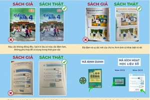 Một số sự khác biệt giữa sách giáo khoa thật và sách giáo khoa giả 