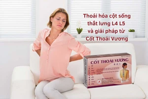 Đau âm ỉ vùng lưng dưới là biểu hiện của thoái hóa cột sống thắt lưng