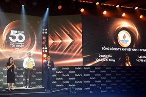 PV GAS lần thứ 11 liên tiếp vào 'Top 50 Công ty niêm yết tốt nhất Việt Nam'