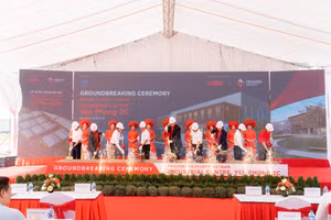 Nghi thức động thổ Dự án Industrial Centre YP2C diễn ra sáng 19/9 tại Bắc Ninh.
