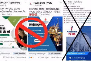 Các fanpage tuyển dụng giả mạo tràn lan trên Facebook