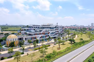 Trường Quốc tế Him Lam Bắc Ninh nhìn từ bên ngoài 