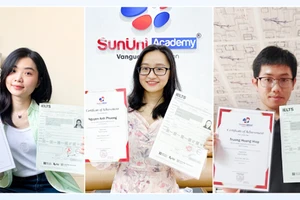 Rất nhiều học viên của SunUni Academy đã học vượt level và đạt điểm số IELTS 7.0, 7.5, 8.0.