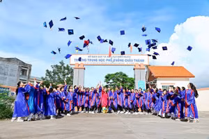 Bài dự thi ghi dấu thanh xuân của Trường THPT Châu thành (Kiên Giang). Ảnh: BTC.