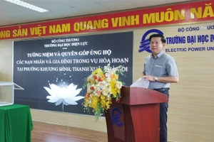 PGS.TS Đinh Văn Châu tại buổi phát động.