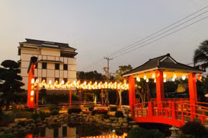 Góc Nhật Bản lung linh với vườn đèn lồng đậm chất phương Đông tại Đại lộ phố Imperia Grand Plaza Đức Hòa