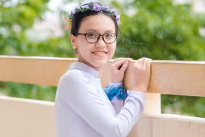 Nguyễn Trần Ngọc Thảo, thủ khoa khối B của kỳ thi tốt nghiệp THPT. Ảnh: NVCC.