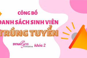 Công bố danh sách sinh viên trúng tuyển DynaGen Initiative khóa II