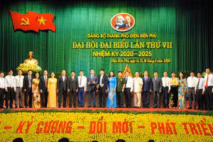 Ông Hà Quang Trung - Bí thư thành ủy Tp. Điện Biên Phủ tái đắc cử chức Bí thư