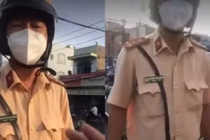Xác minh CSGT TPHCM hất văng điện thoại người vi phạm