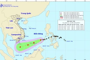 Dự báo thời tiết ngày 19/12: Bão di chuyển theo hướng Tây Tây Nam, giật cấp 10