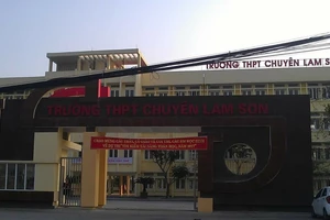 Trường THPT chuyên Lam Sơn, đường Lê Lai, phường Đông Sơn, TP Thanh Hóa, tỉnh Thanh Hóa. Ảnh: Nguyễn Quỳnh