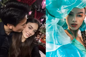 Vợ thủ môn Bùi Tiến Dũng hoá 'thiên thần'