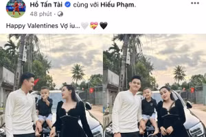 Hội cầu thủ Việt công khai tình cảm ngọt ngào ngày Lễ tình nhân