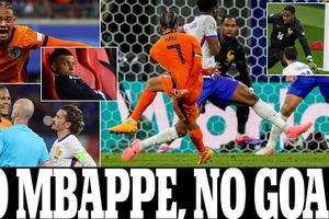 Chùm ảnh: Mbappe không thi đấu, tuyển Pháp bế tắc trước Hà Lan 