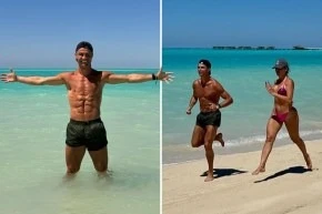 Ronaldo khoe dáng 'chuẩn không cần chỉnh’ ở bãi biển Ả Rập