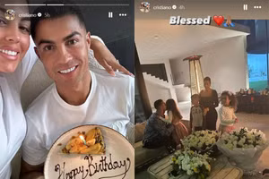 Ronaldo đón sinh nhật 39 tuổi lãng mạn bên bạn gái xinh đẹp