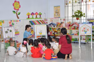 Bạc Liêu đẩy mạnh xây dựng trường mầm non lấy trẻ làm trung tâm.