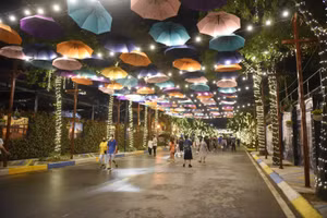 Tối 7/5, phố đi bộ Trịnh Công Sơn ( Tây Hồ - Hà Nội) chính thức hoạt động trở lại.