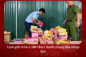 Tạm giữ trên 4.500 chiếc bánh trung thu nhập lậu