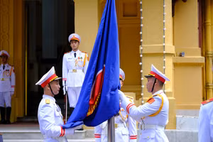 Lễ thượng cờ kỷ niệm 56 năm thành lập ASEAN