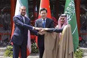 Thỏa thuận bình thường hóa quan hệ giữa Saudi Arabia và Iran do Trung Quốc làm trung gian. Ảnh: AP